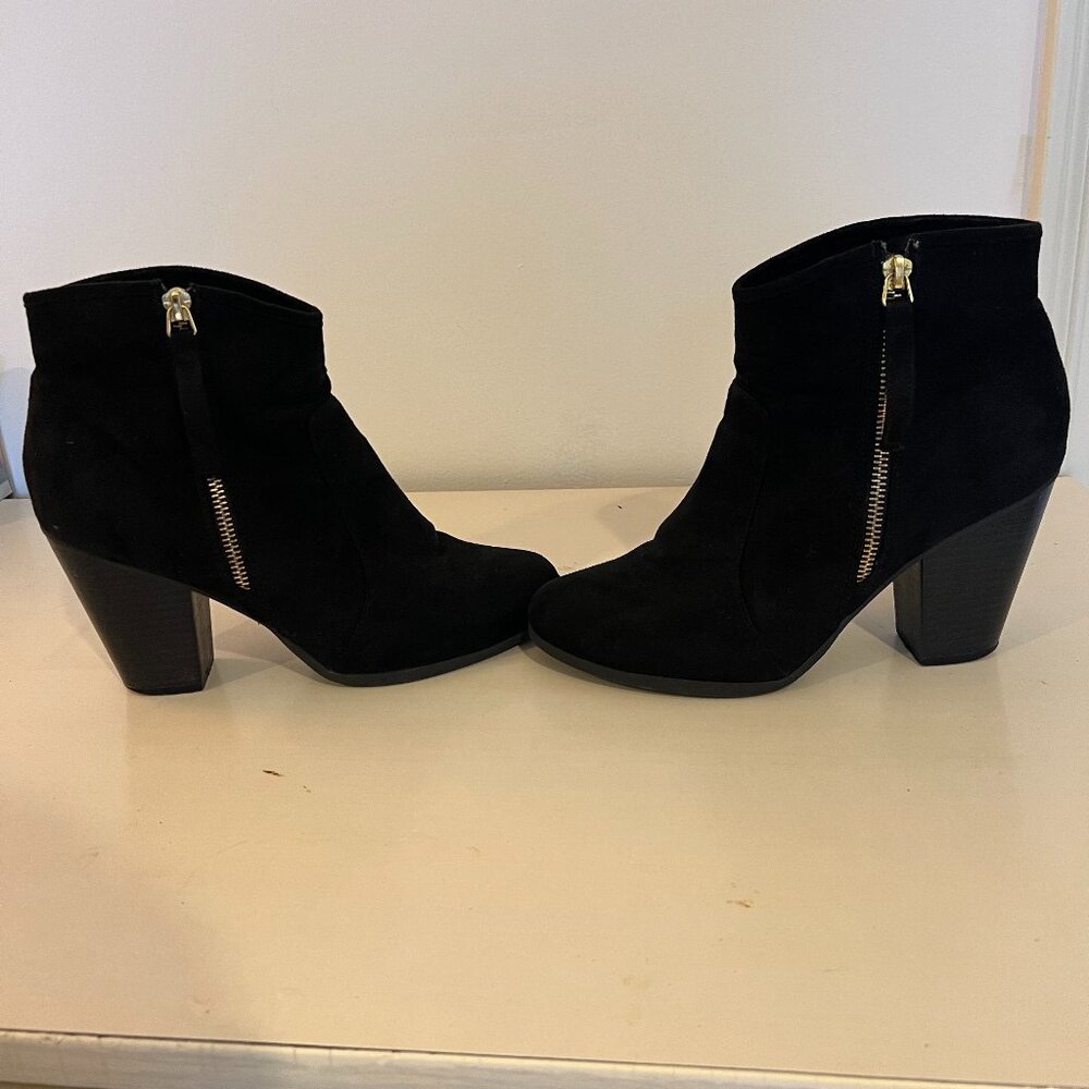 Journee Collection Suede Vegan Bootie